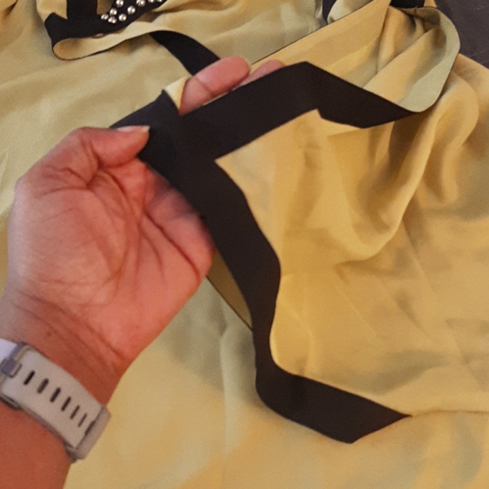 Lime Colored Cold Shoulder Blouse - image 6